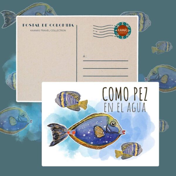 Cartes postales Poisson dans l'eau – Image 2