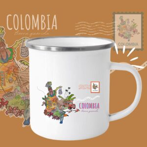 Tasses émaillées de Colombie