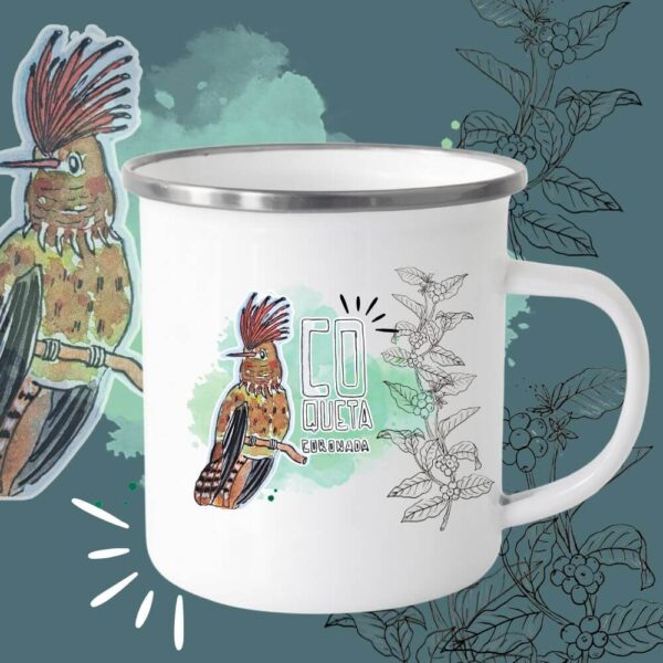 Tasses émaillées Oiseaux de Colombie – Image 2