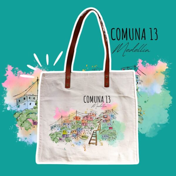 Totebags Medellin - Cuir & Coton – Image 2