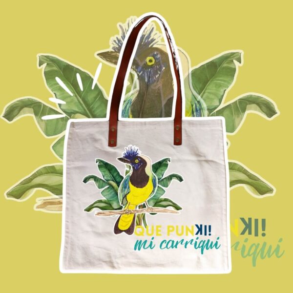 Totebags Oiseaux de Colombie - Cuir & Coton – Image 6