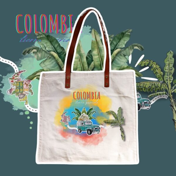 Totebags de Colombie - Cuir & Coton – Image 2