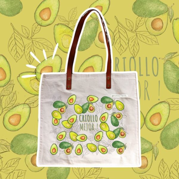 Totebags Fruits de Colombie - Cuir & Coton – Image 9