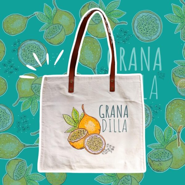 Totebags Fruits de Colombie - Cuir & Coton – Image 7