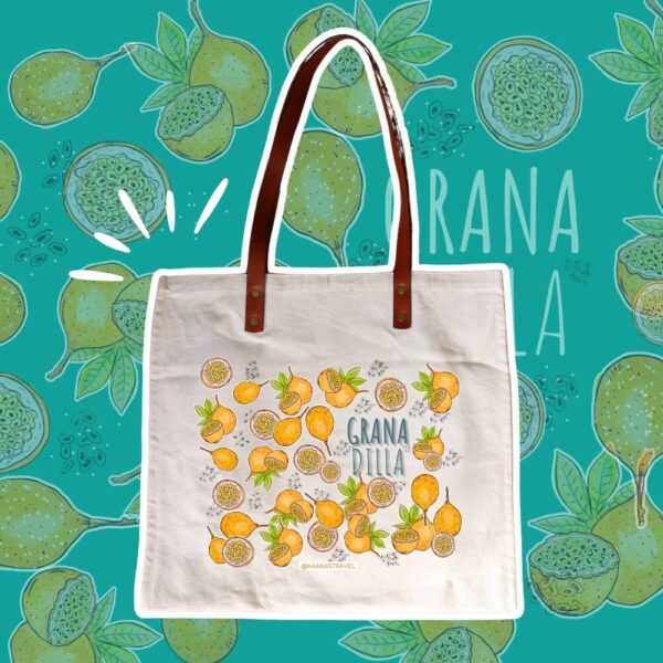 Totebags Fruits de Colombie - Cuir & Coton – Image 8
