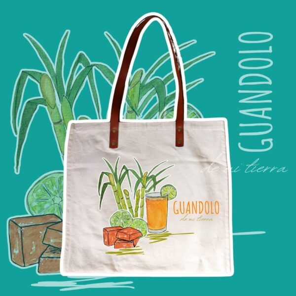 Totebags Fruits de Colombie - Cuir & Coton – Image 5