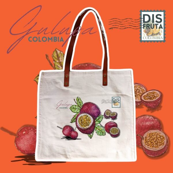 Totebags Fruits de Colombie - Cuir & Coton – Image 6