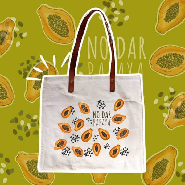 Totebags Fruits de Colombie - Cuir & Coton – Image 2